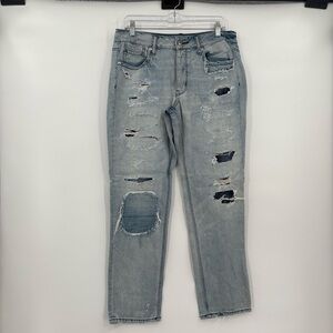 American‎ eagle tom girl distressed jeans 8
